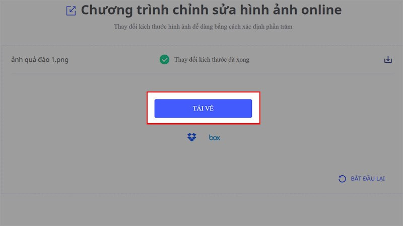 alt text: Tải ảnh từ HiPDF