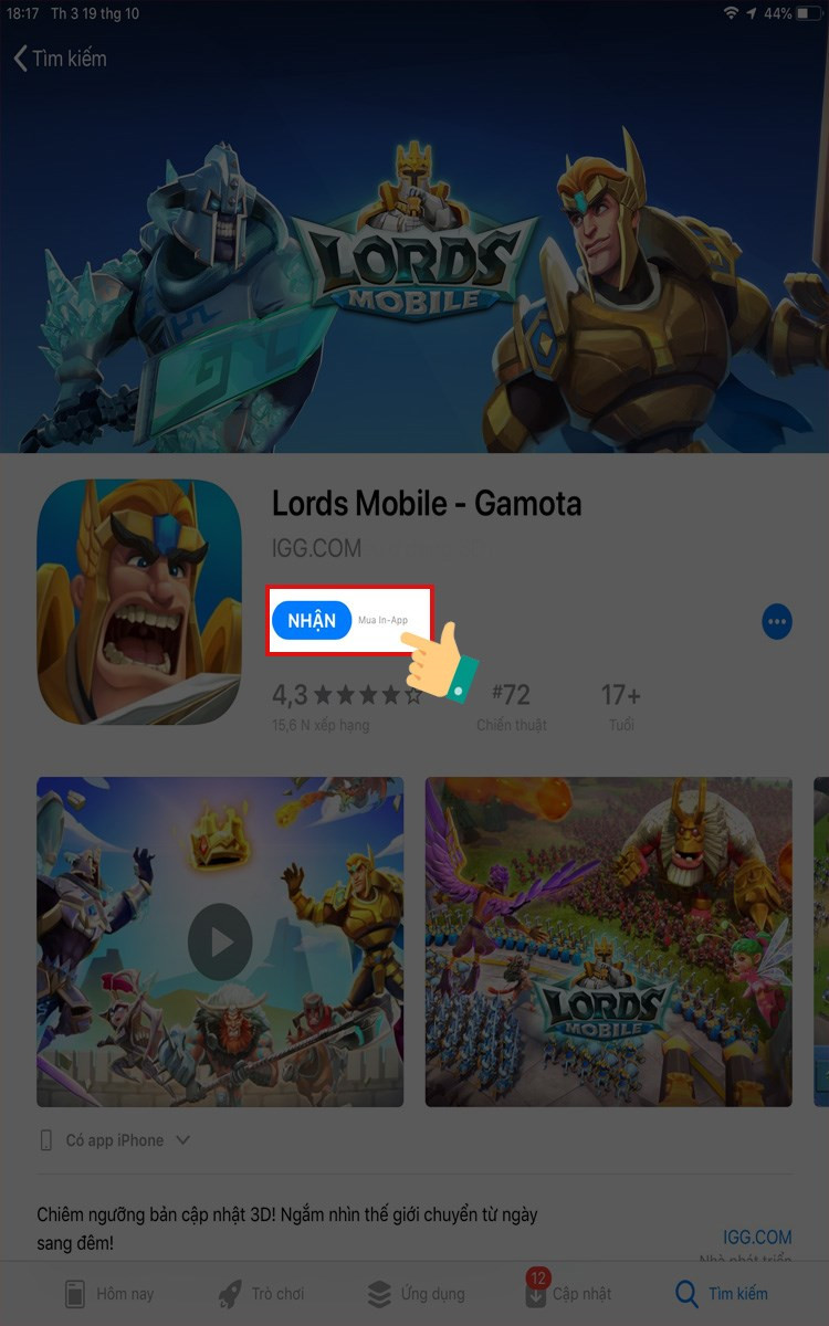 alt text: Tải Lords Mobile trên App Store