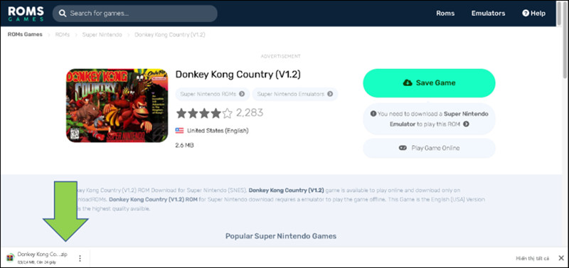 alt text: Tải ROM game