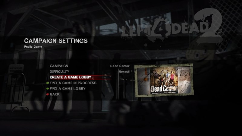 alt text: Tạo phòng chơi Left 4 Dead 2