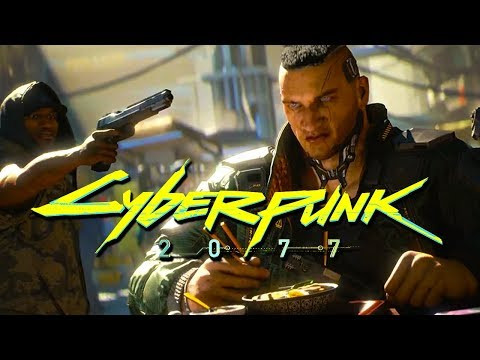 alt text: Thành phố Night City rực rỡ ánh đèn trong Cyberpunk 2077.