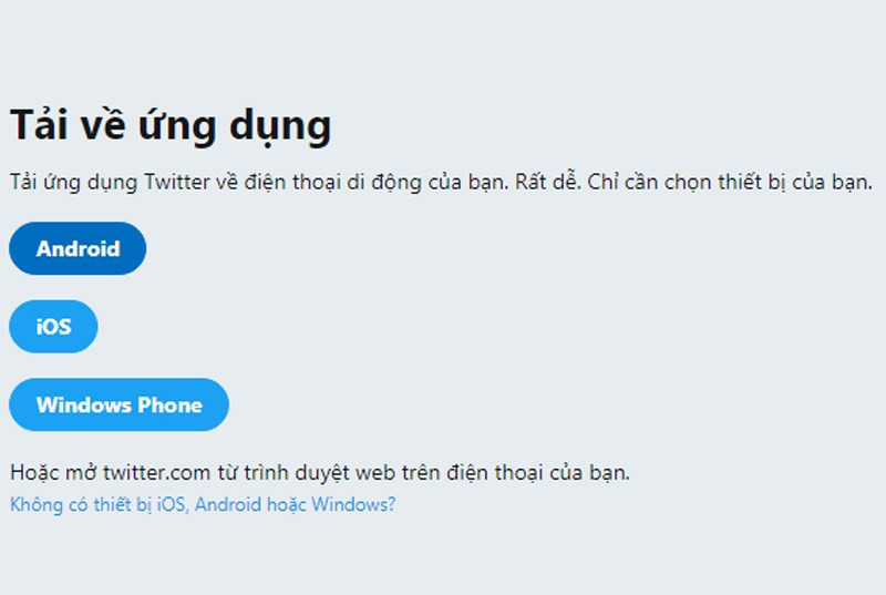 alt text: Twitter trên các thiết bị khác nhau