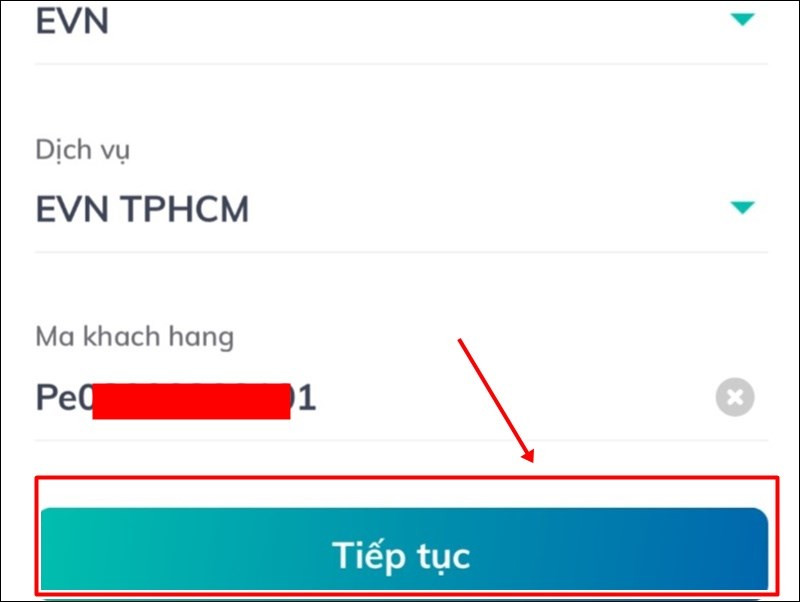 alt: Xác nhận thông tin thanh toán tiền điện