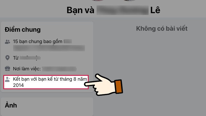 Alt: Xem thời gian kết bạn trên máy tính