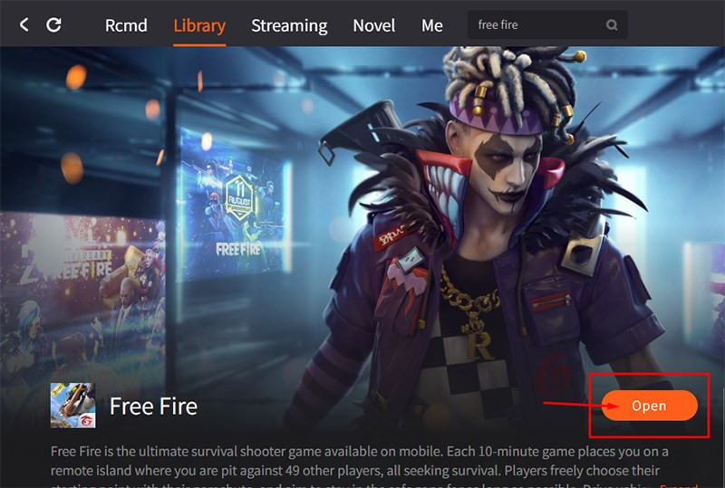 alt="Mở game Free Fire"