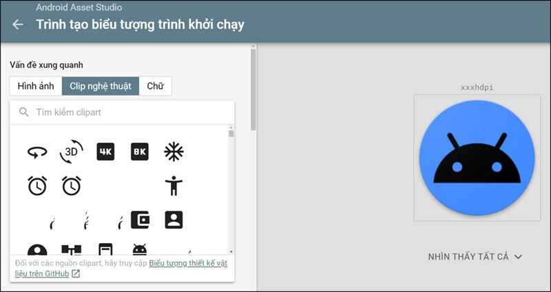 Android Asset Studio: Bộ Công Cụ Thiết Kế Icon Android