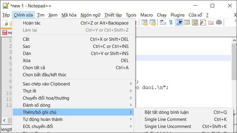 Ảnh chụp màn hình Notepad++