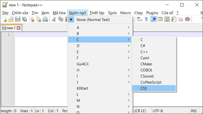 Ảnh chụp màn hình Notepad++