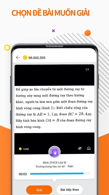 Ảnh chụp màn hình ứng dụng Qanda