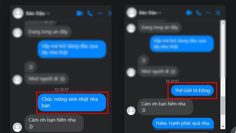 Ảnh minh họa chỉnh sửa tin nhắn Messenger