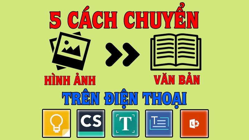 Ảnh minh họa cho việc chuyển ảnh sang chữ