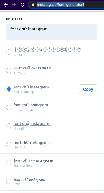 Tuyệt Chiêu Tạo Font Chữ Instagram Độc Đáo, Nổi Bật Trang Cá Nhân