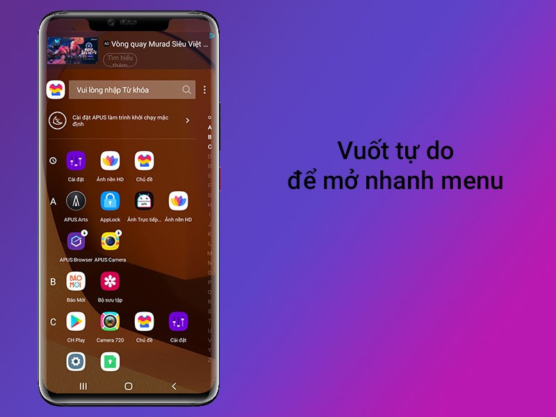 Tùy Biến Điện Thoại Cực Chất với APUS Launcher: Nhỏ Gọn, Nhanh Chóng và Bảo Mật