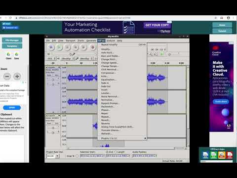 Audacity - Phần mềm lọc tạp âm online