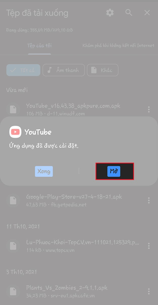 Hướng Dẫn Cài Đặt YouTube APK Cho Điện Thoại Android Không Hỗ Trợ