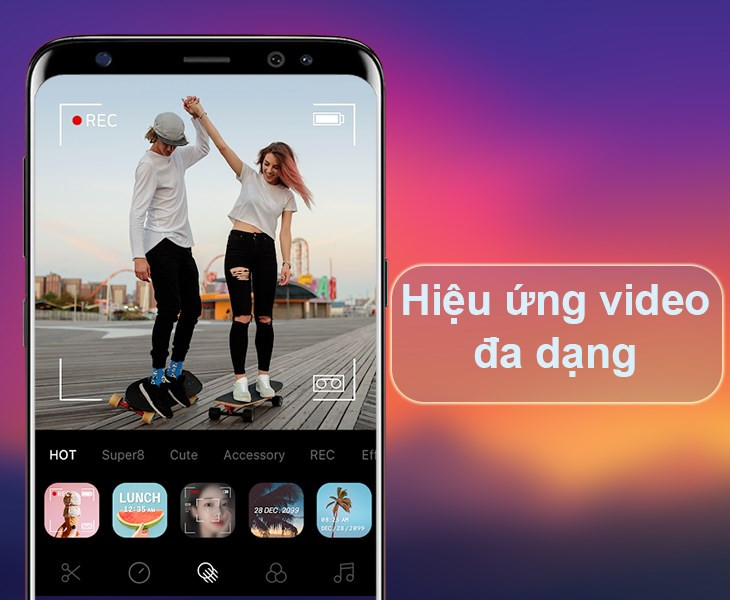 B612 c&oacute; nhiều hiệu ứng, bộ lọc cho video v&agrave; h&igrave;nh ảnh