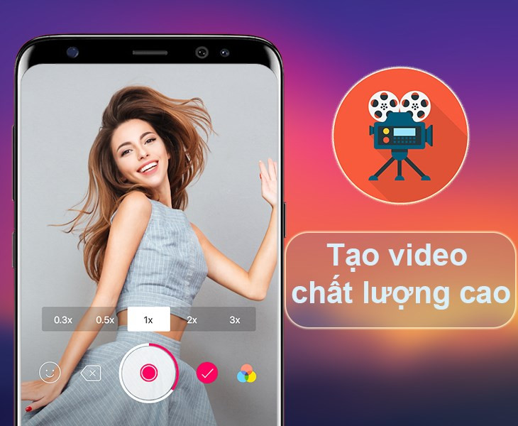 B612 hỗ trơ quay Video chất lượng cao