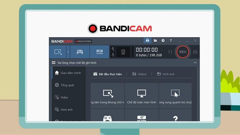 Bandicam - Giao diện chính