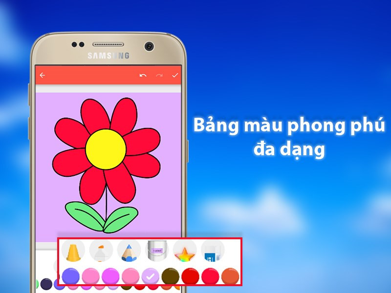 Bảng màu đa dạng của How To Draw Flowers