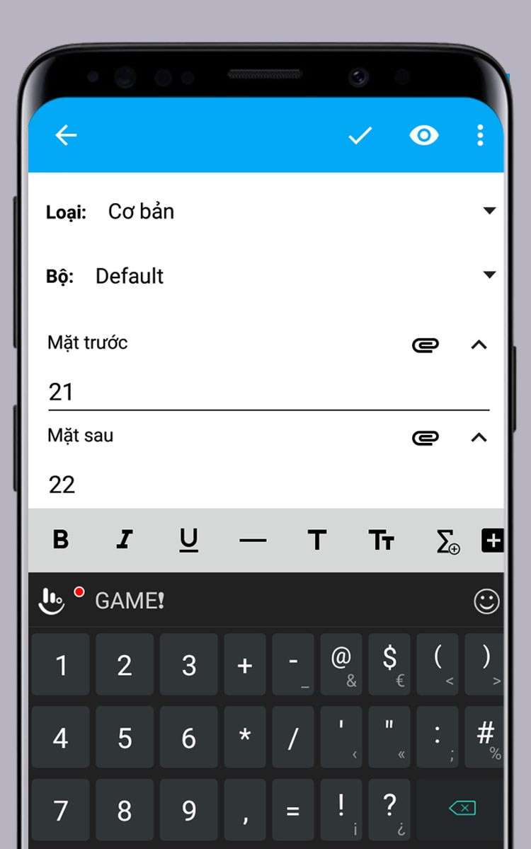 Bảng trắng AnkiDroid