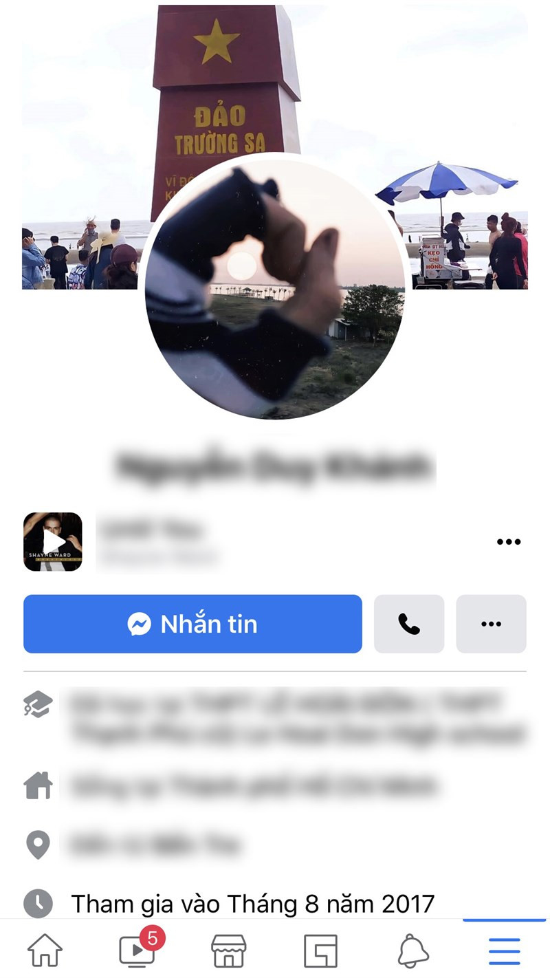 Báo cáo sự cố facebook