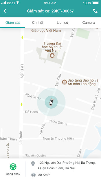 Báo cáo thống kê trên Vtracking 2.0