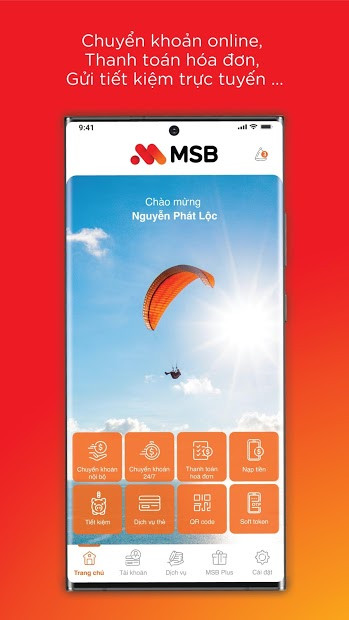 Biểu đồ tài chính trên MSB mBank