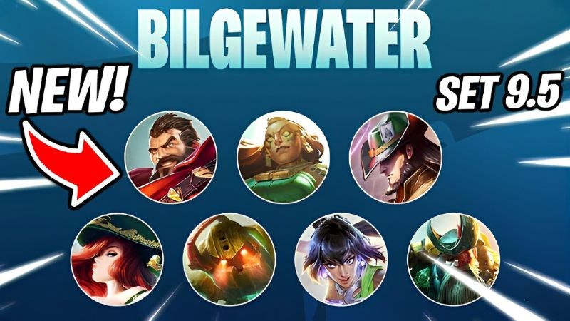 Bilgewater sở hữu dàn tướng khá mạnh mẽ từ 1-5 tiền.