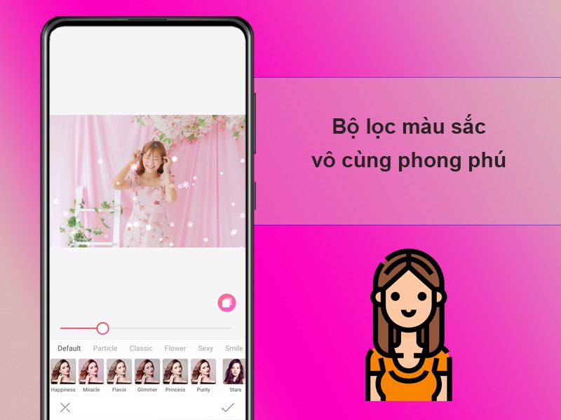 Bộ lọc màu sắc phong phú