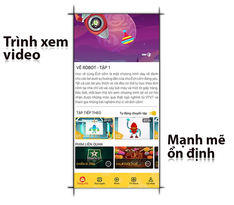 C&oacute; thể xem video giải tr&iacute; tại VTV Giải Tr&iacute; với tốc độ ổn định