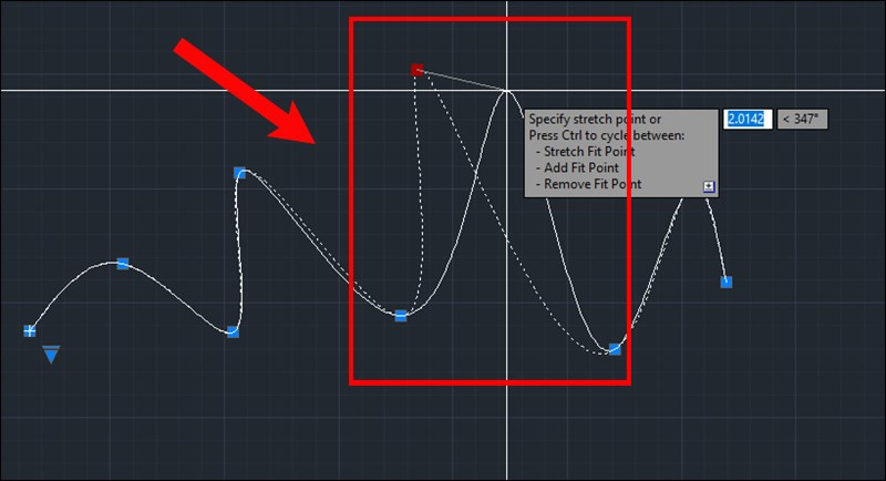 Cách chỉnh sửa đường cong trong AutoCAD