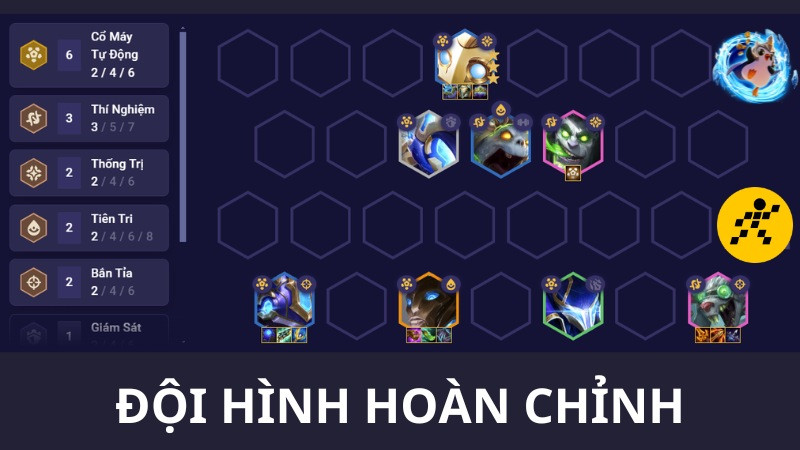 Cách chơi đội hình Cổ Máy Chiến Đấu ĐTCL Mùa 13 Cuối Game