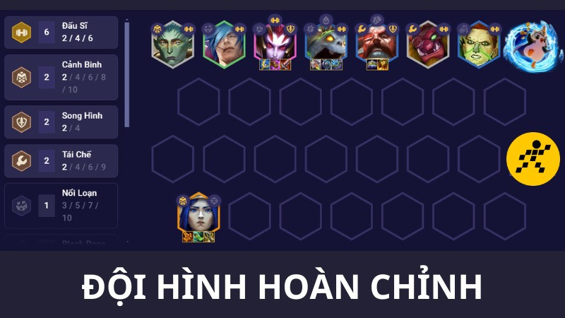 Cách chơi đội hình Đấu Sĩ ĐTCL Mùa 13 Late Game