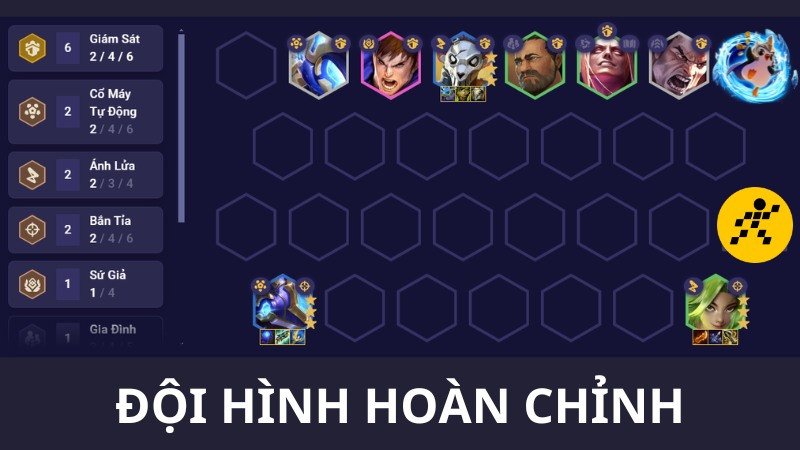 Cách chơi đội hình Giám Sát ĐTCL Mùa 13 Hoàn Chỉnh