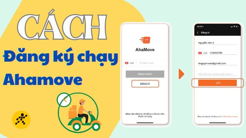 Cách đăng ký Ahamove, hồ sơ đăng ký tài xế Ahamove cụ thể