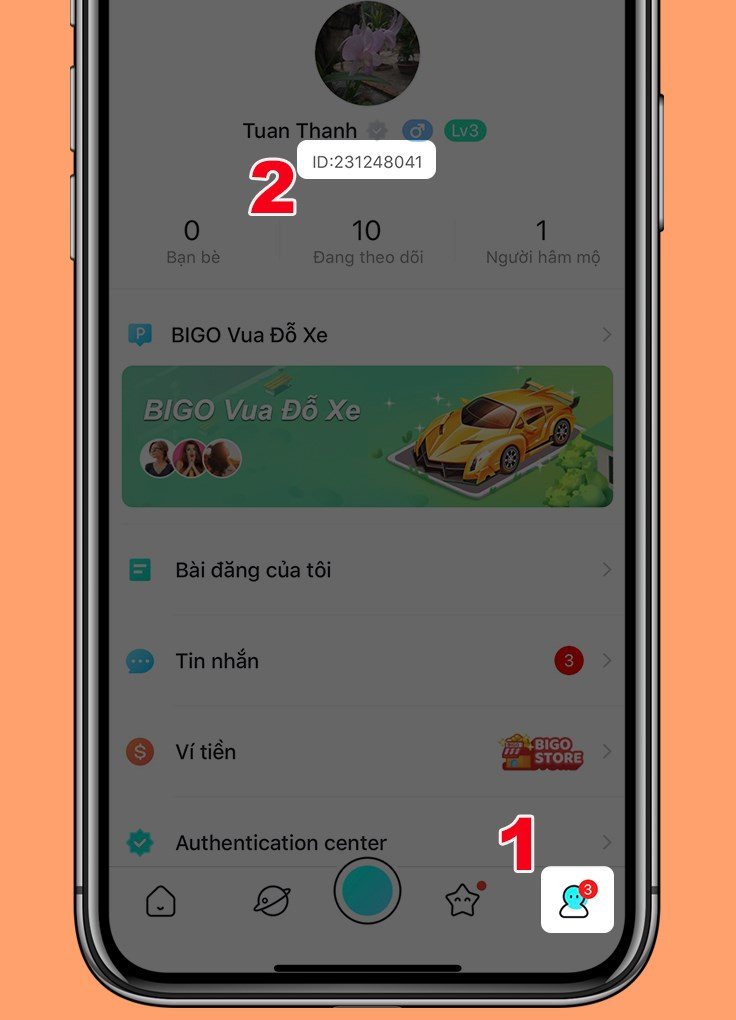 Cách lấy Bigo ID