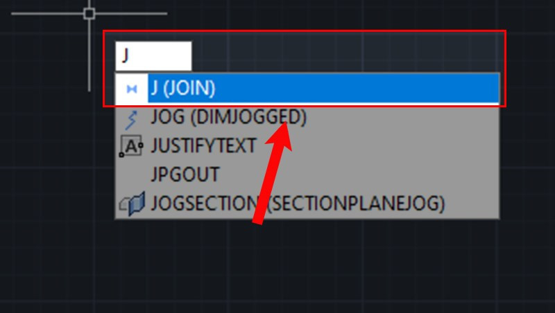 Cách nối 2 đường thẳng trong CAD bằng lệnh Join