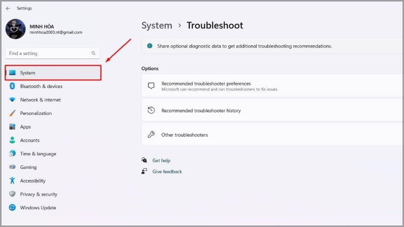 Cách sử dụng Troubleshooting Windows 11