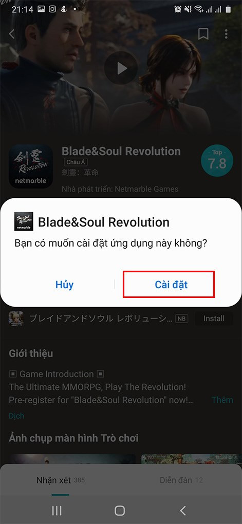 Hướng Dẫn Chi Tiết Tải và Cài Đặt Blade & Soul Revolution Trên Android