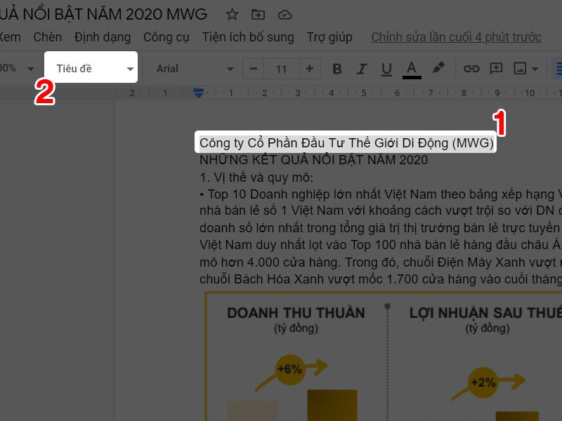 Hướng Dẫn Tạo và Cập Nhật Mục Lục trong Google Docs Đơn Giản, Nhanh Chóng