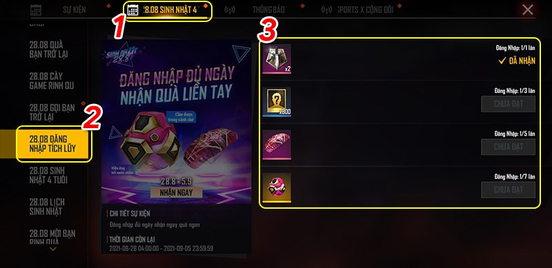 Săn Quà Sinh Nhật Free Fire: Hướng Dẫn Chi Tiết Nhận Quà Khủng