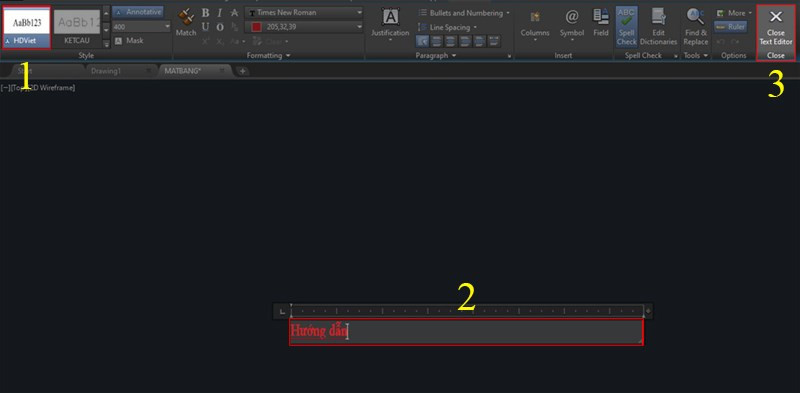 Cách viết chữ trong CAD