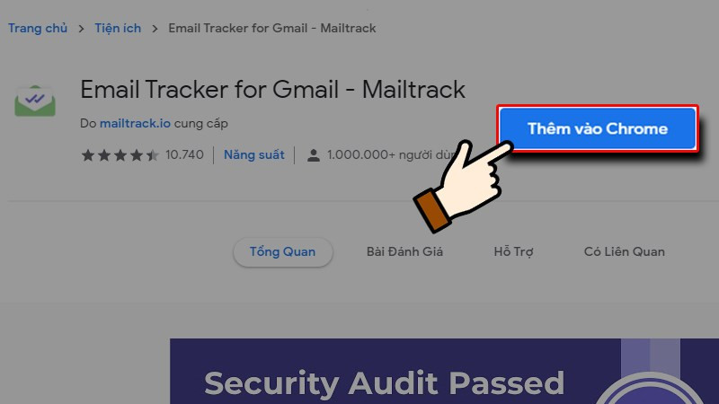 Cài đặt Mailtrack trên Chrome Web Store