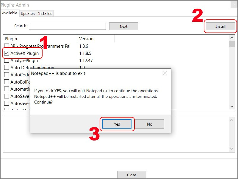 Cài đặt plugin trong Notepad++