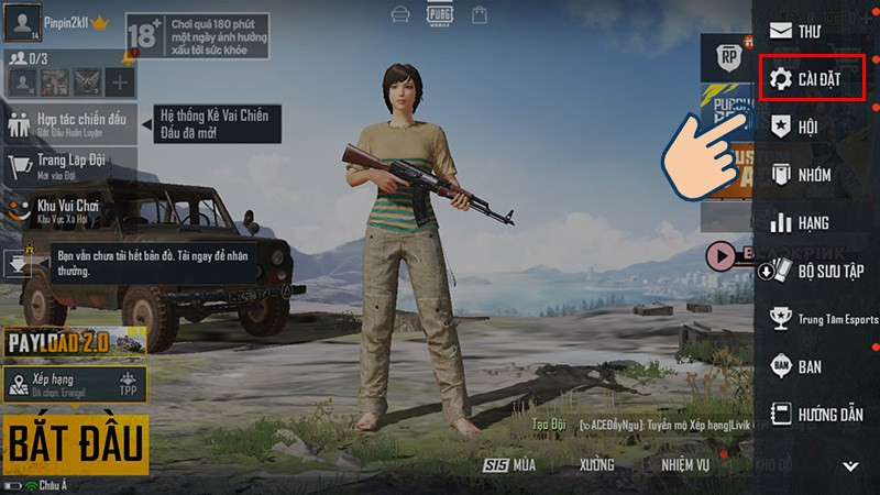 Cài đặt PUBG Mobile