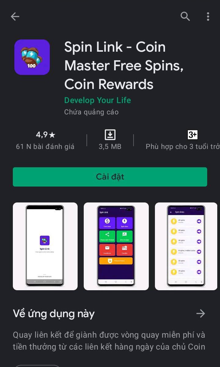 Cài đặt Spin Link