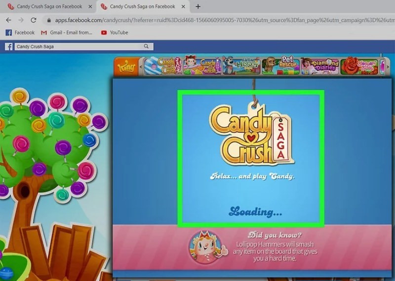 Candy Crush Saga trên Facebook