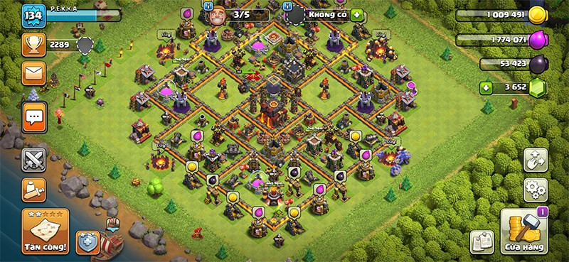 Cảnh quan trong Clash of Clans