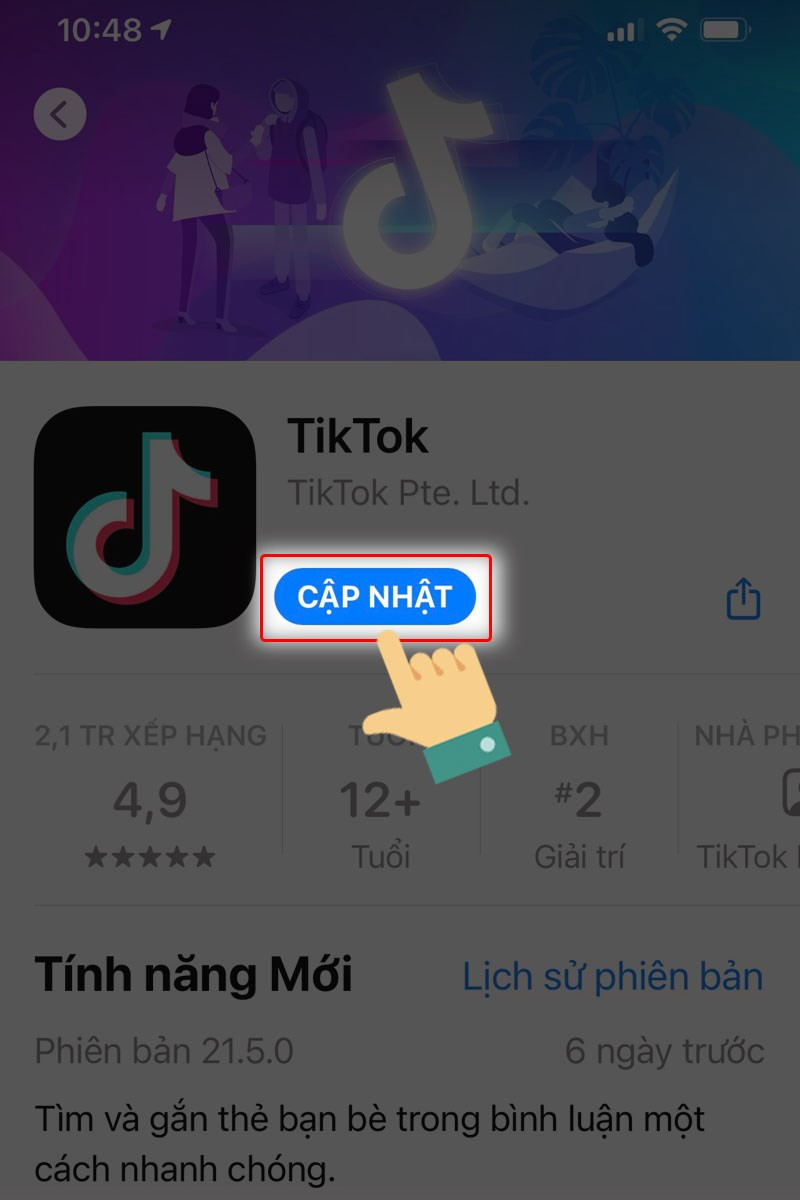 Cập nhật ứng dụng