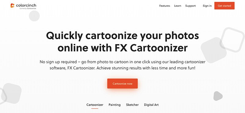 Cartoonizer - Phần mềm chuyển ảnh thành tranh vẽ online